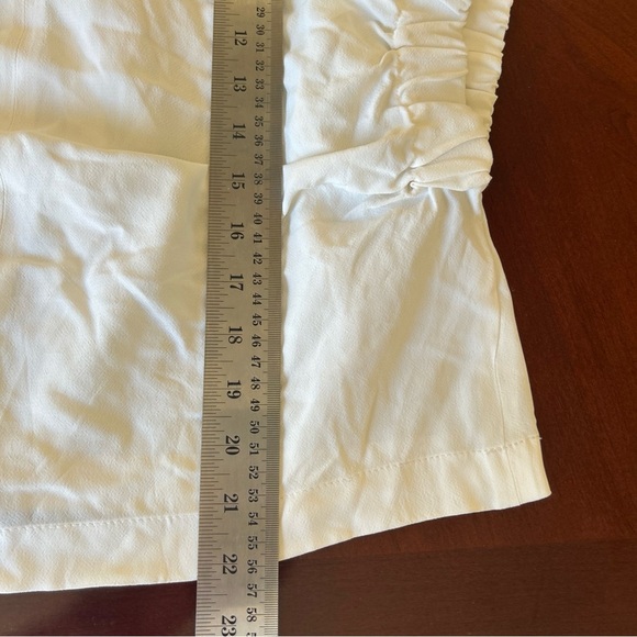 Zara NWT Women's White Ruffle Sleeve Top Short Sleeve Oversized XS - Picture 5 of 7